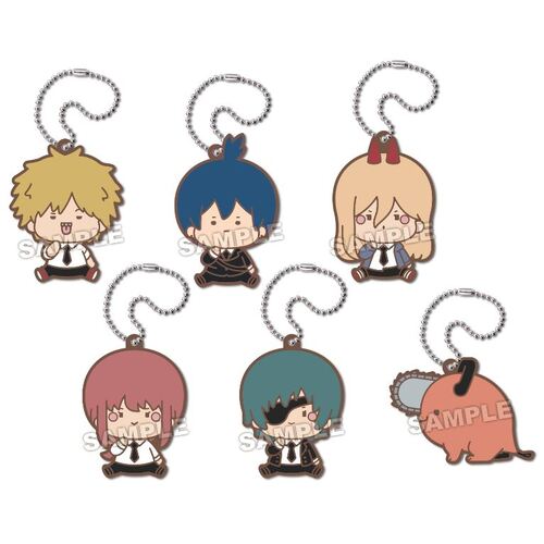 CHUBBY CHUBBY Chainsaw Man Rubber Key Chain [BLIND BOX]