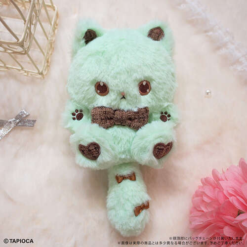 -PRE ORDER- Tapioca Original Tapi-nyanko Plush Tweed Ribbon Ver. Mint