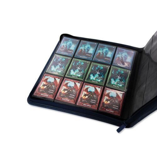 Ultimate Guard 24 Pocket Quadrow Zipfolio Xenoskin - Dark Blue [TCG]