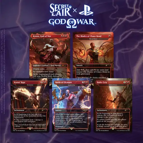 Magic the Gathering Secret Lair Playstation God of War Greek (Non Foil)