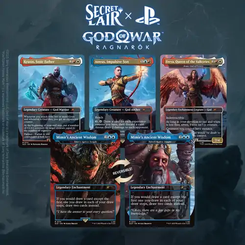 Magic the Gathering Secret Lair Playstation God of War Norse (Non Foil)