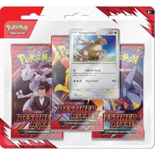 -Pokemon TCG Scarlet & Violet Destined Rivals Three Booster Blister [Random]