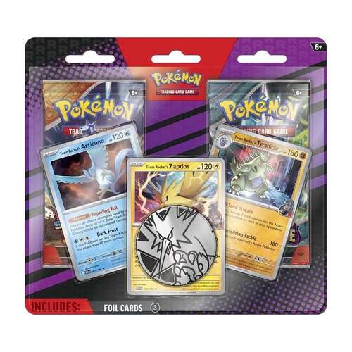 Pokémon TCG 3 Team Rocket's Pokémon with 2 Booster Packs & Coin