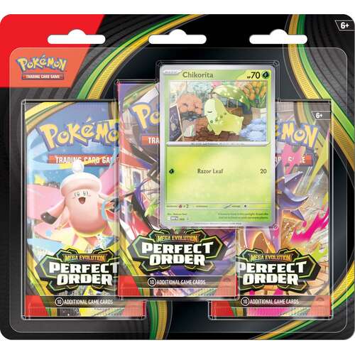 Pokemon TCG Mega Evolution 3 Perfect Order 3-Booster Blister [TCG]