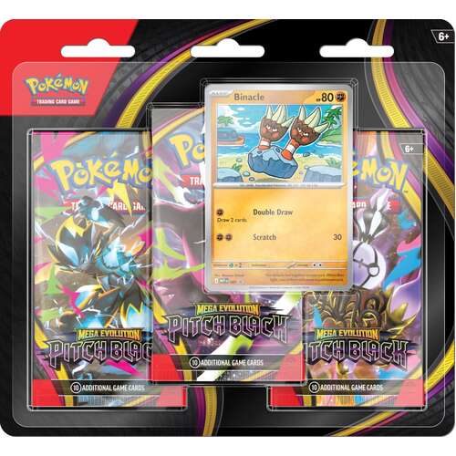 Pokémon TCG: Mega Evolution Pitch Black Three-Booster Blister [TCG]