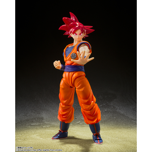 -PRE ORDER- S.H.Figuarts Super Saiyan God Son Goku (Saiyan God Instilled With The Light Of Righteous Hearts) [Re-release]