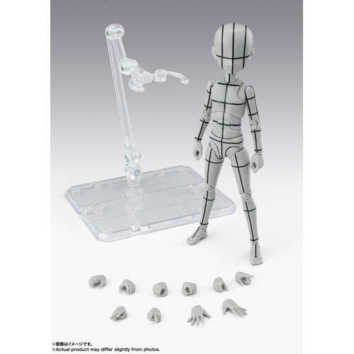 -PRE ORDER- S.H.Figuarts Body Kun Ken Sugimori Wire Frame (Gray)