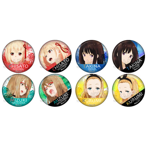 Lycoris Recoil Wet Color Series Can Badge [BLIND BOX]